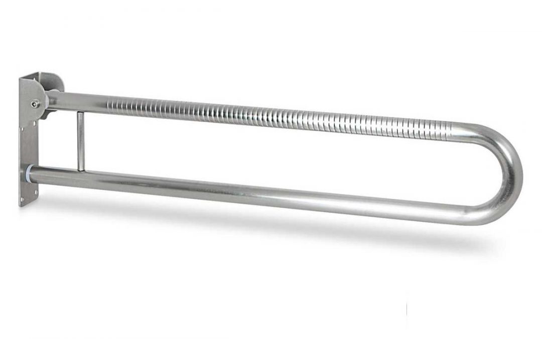 Asidero Abatible sin Portarollo Antideslizante Inox 18/10 Mate