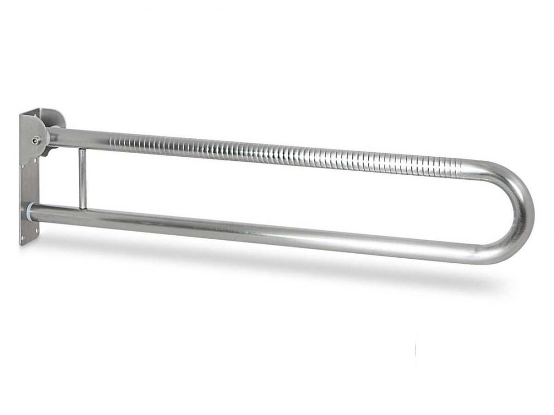 Asidero Abatible sin Portarollo Antideslizante Inox 18/10 Mate