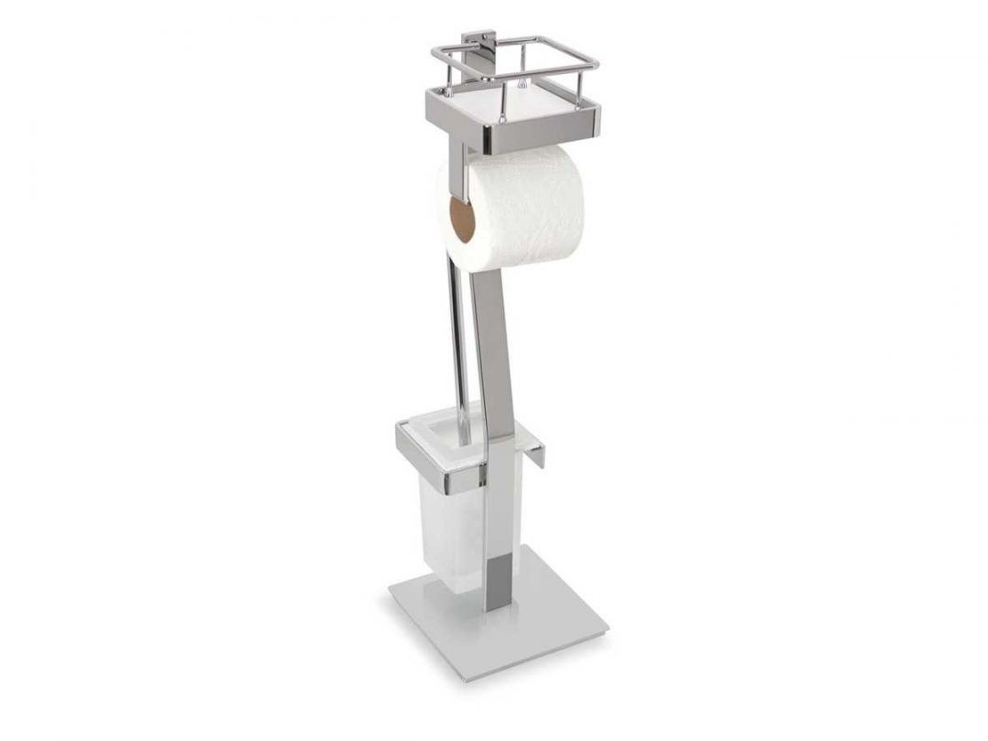 Escobillero Portarollos de Pie Turin