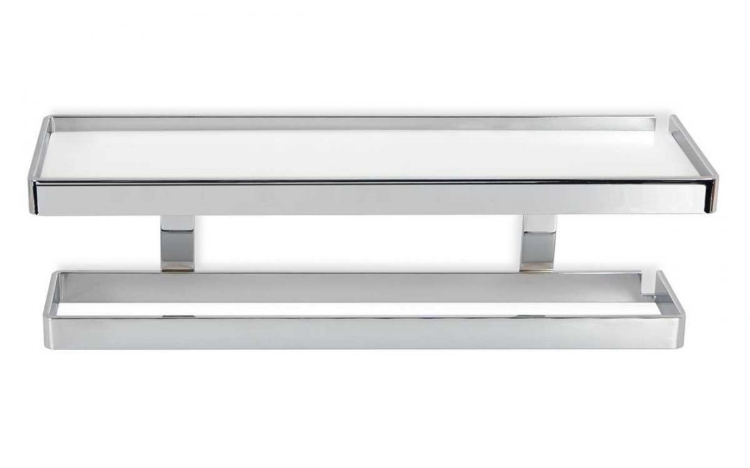 Estantería Pletina Solid Surface con Toallero Turin