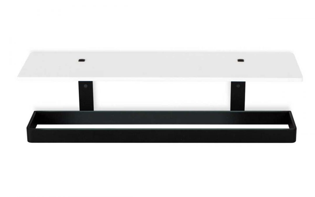 Estantería Solid Surface con Toallero Turin