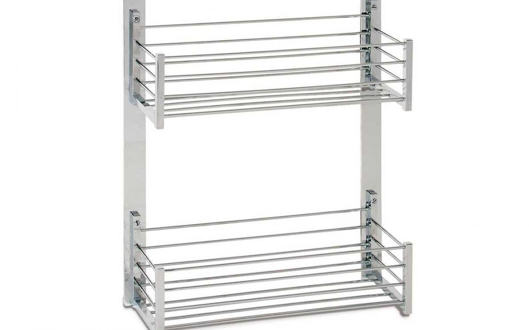 Jabonera Doble 30 cm. Cromo Deluxe