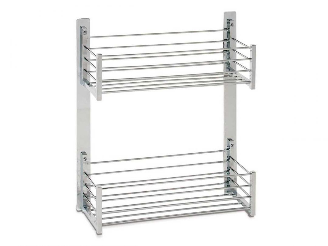 Jabonera Doble 30 cm. Cromo Deluxe