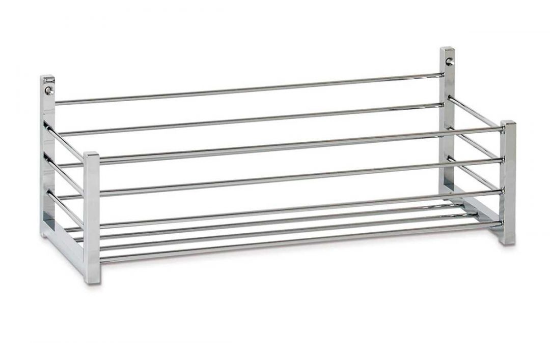 Jabonera Rectangular 35 cm. Cromo Deluxe