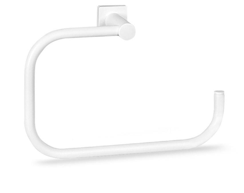 Toallero Anilla Lavabo Blanco Praga