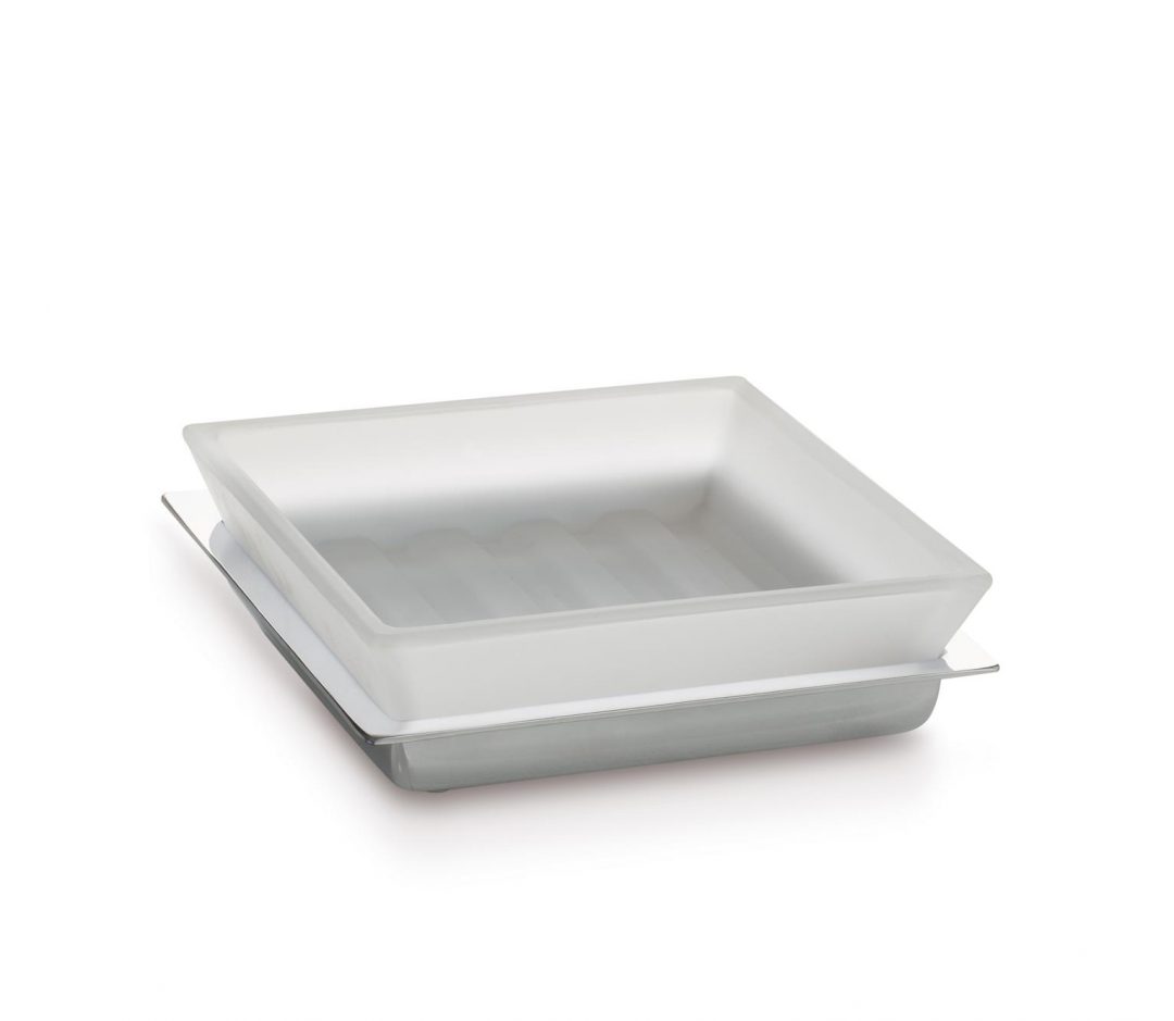 Jabonera Roma de Encimera con Cristal