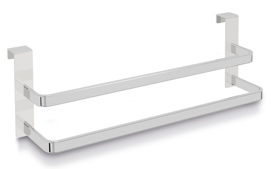 Barra Toallero Doble para Colgar en Mueble